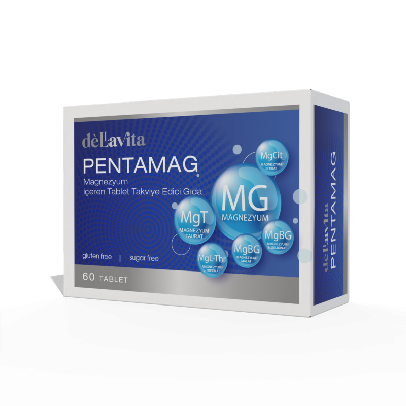 Dellavita Pentamag (5-Magnezyum Kompleksi), 60 Tablet