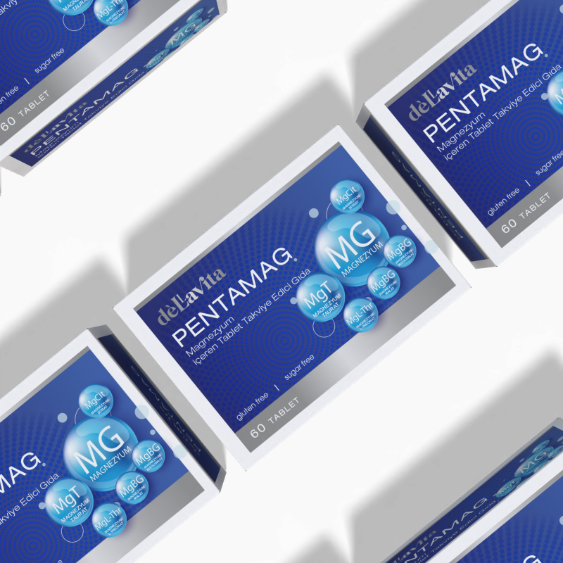 Dellavita Pentamag (5-Magnezyum Kompleksi), 60 Tablet